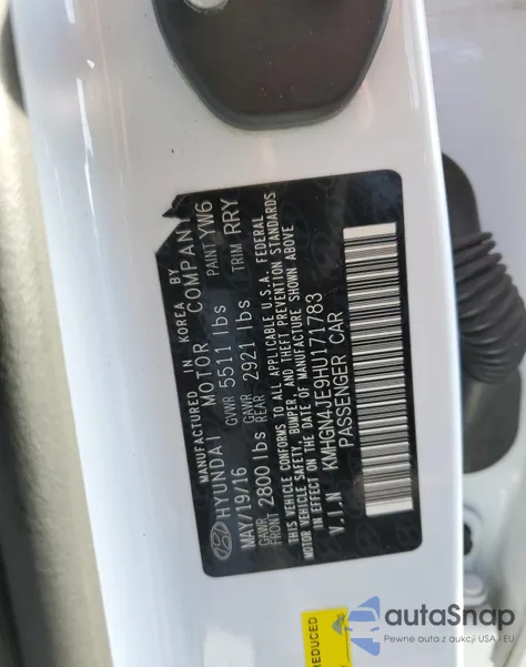 2017 Genesis G80 Base из США, поврежденный, VIN KMHGN4JE9HU171783